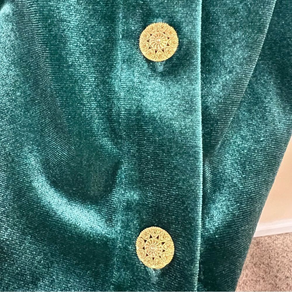 Soft Surroundings Green Button Down Tunic Sz Xl - image 6